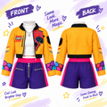 Costume front and back views